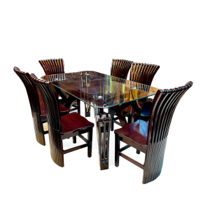 Ora Wooden Dinning Set (1+6)